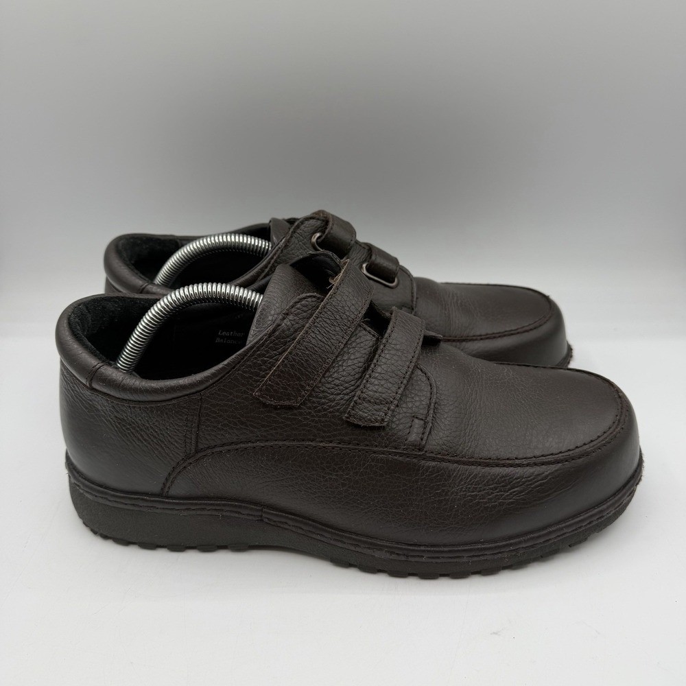 Drew Orthopedic Shoes Mens Sz 10 4W WIDE Brown Leather 2 Strap Diabetic 44988-60